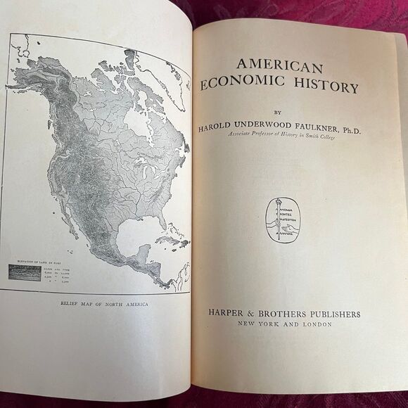 1924 Vintage Book: American Economic History by Harold Underwood Faulkner - Picture 3 of 12